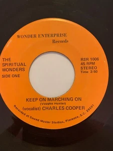 Unknown Carolina Soul Gospel 45/ Spiritual Wonders "Keep On Marching On" Hear - Foto 1 di 1