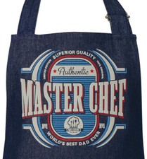 Mens Master Chef Denim BBQ Apron | One Size Fits Most