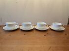 Villeroy And Boch White 4X Teacup And Saucer Milk Jug