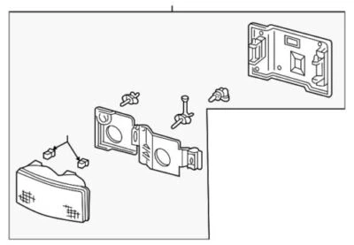 原始设备制造商全新 1990 - 00 通用凯迪拉克凯雷德右前大灯总成 15034930 — 第 1/2 张图片