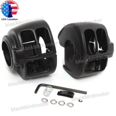 Black - Handlebar Hand Control Switch Housing Cover Cap For Harley Sportster XL — 第 1/4 张图片
