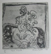 DAVID MARSDEN AUSTRALIAN ETCHING "THE HAT" 1976 LTD ED 1/6 ONLY