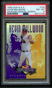 1998 Leaf Rookies & Stars Crusade Update KEVIN MILLWOOD #126 PSA 8 NM-MT /100 - Picture 1 of 2