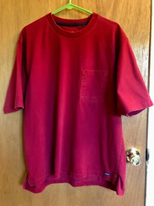 Smith's Workwear Herren T-Shirt 2XL Rot Kurzarm Extended Tail Pocket Zwickel - Bild 1 von 8