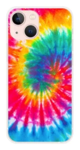 Coque en silicone imprimée compatible Apple iPhone 13 Mini Tie Dye Spirale - Imagen 1 de 3