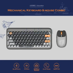Combo de teclado mecánico y mouse inalámbrico LOFREE x Glory made DOT DOT Bluetooth - Imagen 1 de 12