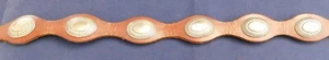 NATIVE AMERICAN R STERLING Stamped HANDMADE Vintage 4 RANGER Set W 12 CONCHOS - Picture 1 of 9