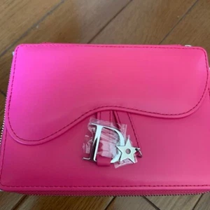 Christian Dior Addict Waschtisch Etui mit Spiegel rosa Stern D 17x12x4cm SELTEN - Bild 1 von 7