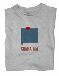 Chama New Mexico NM T-Shirt HEART - Picture 1 of 6