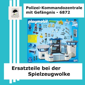 Playmobil / Polizei-Kommandozentrale mit Gefängnis 6872 ERSATZTEILE - Bild 1 von 34