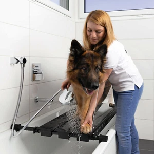 Skund | DogShower 100 cm XL | in alluminio | doccia per cani | vasca da bagno per cani - Foto 1 di 10