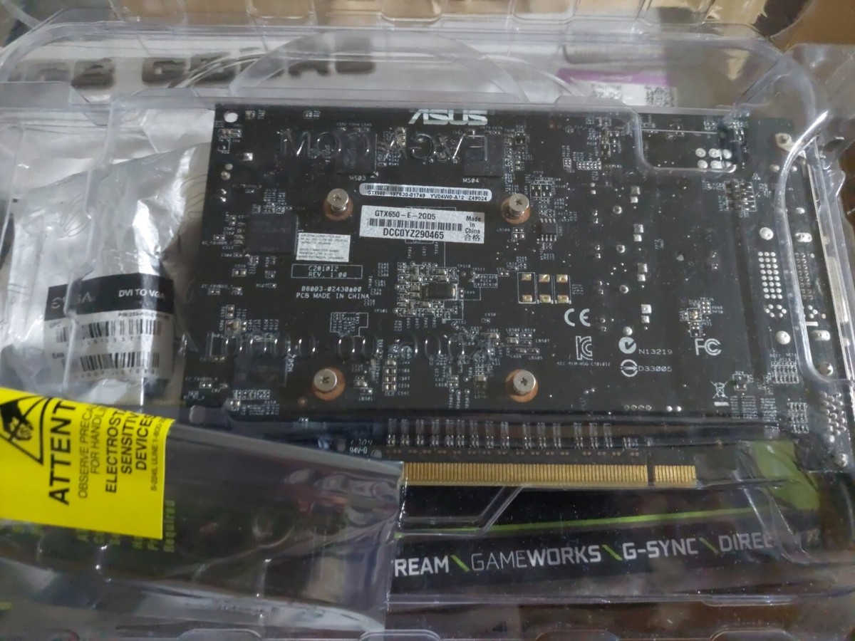 ASUS NVIDIA GeForce GTX 650 NVIDIA Computer Graphics Cards ASUS NVIDIA GeForce GTX 650 NVIDIA Computer Graphics Cards