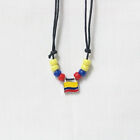 COLOMBIA COUNTRY FLAG SMALL METAL NECKLACE CHOKER .. NEW