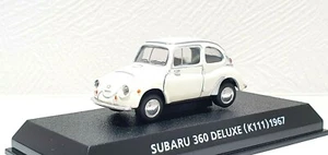 1/64 Konami 1967 SUBARU 360 DELUXE WHITE diecast car model - Picture 1 of 3