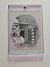 2018 Topps Star Wars New Hope Black White Die Cut Sketch Card James Dickson NM