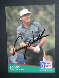 Lanny Wadkins - 1991 Proset Autographed PGA Golf card # 36 - Tour card - Picture 1 of 1