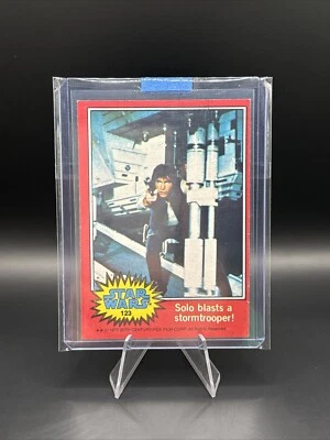 1977 Topps Star Wars #123 Solo blasts a stormtrooper! - Image 1 of 4