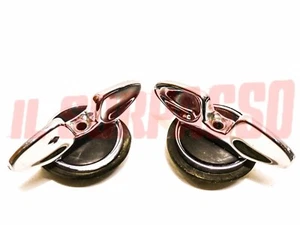 MANIGLIE + ROSETTE APERTURA DEFLETTORI PORTE ALFA ROMEO 2600 BERLINA ORIGINALE - Imagen 1 de 2