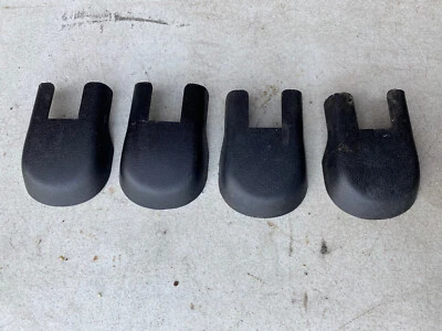 99-01 Isuzu Vehicross Front Bucket Seat Trim Lower Track Covers OEM Black #1689E - Image 1 of 3