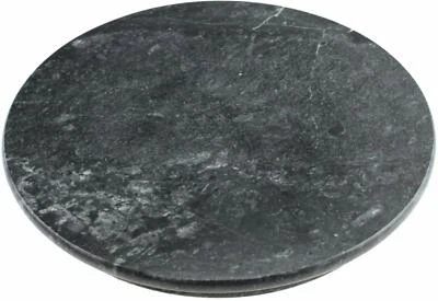 Green Marble Chapati Board Round Large Marble Rolling Roti Board 25cm Serving - Image 1 of 4