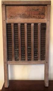 Antique Belknap Hardware Louisville Old Kentucky Home Wash Board Scrub Board - Picture 1 of 9