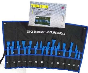 JUEGO DE 27 piezas JUEGO DE 27 PIEZAS CON CLIP DE RECORTE INTERIOR PANEL DE LA CARROCERÍA DEL COCHE Y CLIP DE PUERTA RASPADORA - Imagen 1 de 1