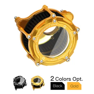 NICECNC Air Cleaner Intake Air Filter w/ LED Strip For Harley Touring Model 17+ - Picture 1 of 16