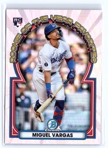 2023 Bowman #ROYF-12 Miguel Vargas Rookie of the Year Favorites - Picture 1 of 2