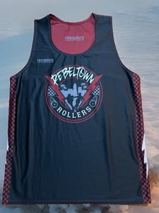 Frogmouth ärmelloses Trikot L/XL Rollschuh Derby Reversible Rebeltown Rollers - Bild 1 von 6