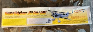 RARE VINTAGE SPORTSMAN AVIATION WACO .30 ARF R/C BIPLANE KIT DISCONTINUED NOS - Picture 1 of 2