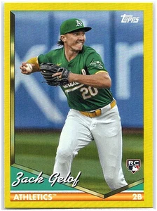 2024 Topps Archives #241 Zack Gelof Yellow Foilboard - Picture 1 of 2