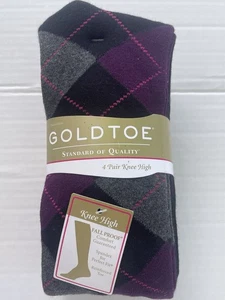 Women’s Gold Toe 4 pair knee-high socks - Picture 1 of 5