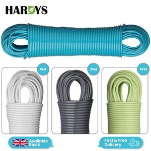 Heavy Duty Clothes Washing Line Steel Core Strong Wire Rope Laundry Dryer 15 25M - Picture 1 of 9