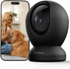 2.5K Telecamera Wi-Fi Interno, 360° Webcam per Animali/Anziani Con Visione Nottu - Foto 1 di 12