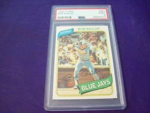 1980 TOPPS #581 BOB BAILOR PSA 9 - Picture 1 of 2