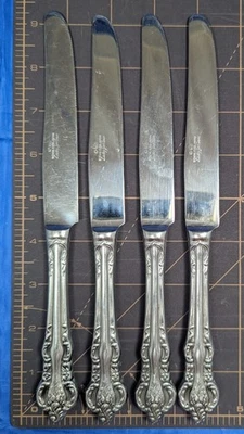 Stanley Roberts Lady Jo Ann Joann Dinner Knives Stainless Steel SET of 4 - Image 1 of 4