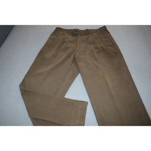 Faconnable Corduroy Pants Mens Size 35 x 31 Khakis Chinos Straight Cotton Tan - Picture 1 of 7