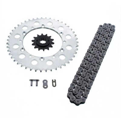 Kawasaki KLX650R 650 R 1993 1994 1995 1996 cadena y piñón plateado 14/47 110 L Foto 1 de 4