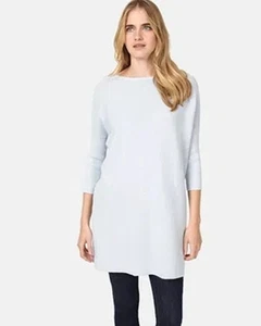 Phase Eight Gr. XS hellblau Tiberia Strick Tunika Pullover Oversize gerippt Neu mit Etikett - Bild 1 von 10