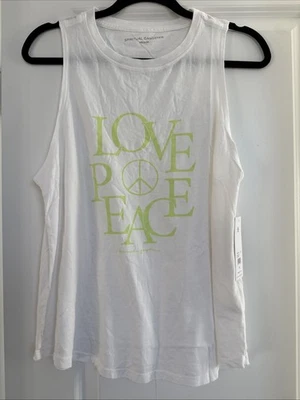 Regata Spiritual Gangster Love Peace Jade Muscle Tamanho Médio NOVA Com Etiqueta - Imagem 1 de 4