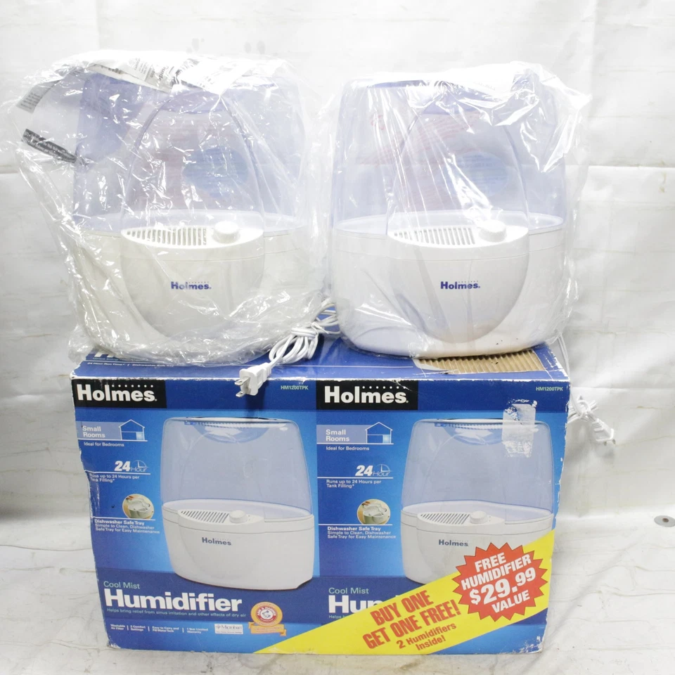 2 Holmes HM-1200 Purified Cool Mist Humidifier Filter Moisture Air - Image 1 of 4