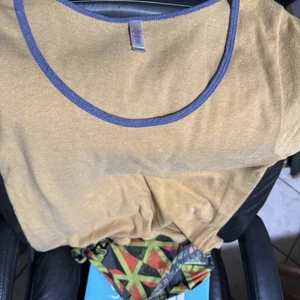 Lularoe Damen Shirt L braun und blau Top Zustand - Bild 1 von 2