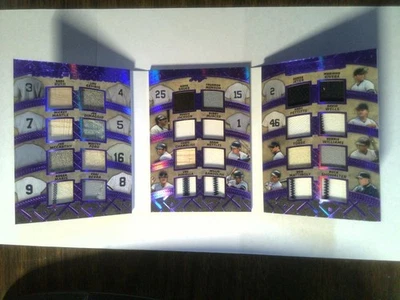 Leaf Spectacular 24 Game-Used Jersey/Bat Yankees Book, Ruth, Mantle, Gehrig #5/5 - Image 1 of 4