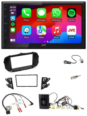 JVC Bluetooth 2DIN Lenkrad DAB USB Autoradio für Kia Soul 14-19 schwarz CAN - Bild 1 von 4