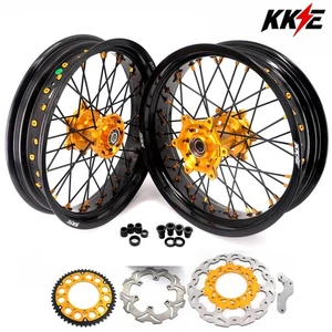 for Suzuki RM125 RM250 1996-2000-KKE 3.5*17/4.25*17 Supermoto Wheels Discs - Bild 1 von 14