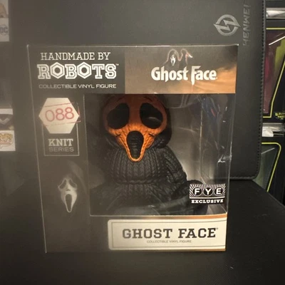 ROBOTS 手工制作针织系列 GHOST 面部 # 088 橙色独家 FYE VINYL 阅读 — 第 1/4 张图片