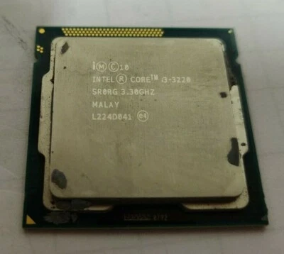 6x Intel Core i3 CPUs: LGA1155 2x i3-2100, 1x i3-3220 & i3-3240 2xLGA1156 i3-540 - Image 1 of 4