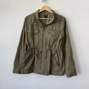 Y2K J Crew Jacke Damen S Feldjacke Fischgrät M65 Military Preppy MÄNGEL - Bild 1 von 8
