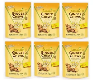 Prince of Peace jengibre mastica caramelo limón natural 4 oz (paquete de 6) - Imagen 1 de 6