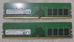 Micron 16GB 2X8GB MTA8ATF1G64AZ-2G3B1 PC4-19200 DDR4-2400T 2400MHZ RAM memory - Picture 1 of 1